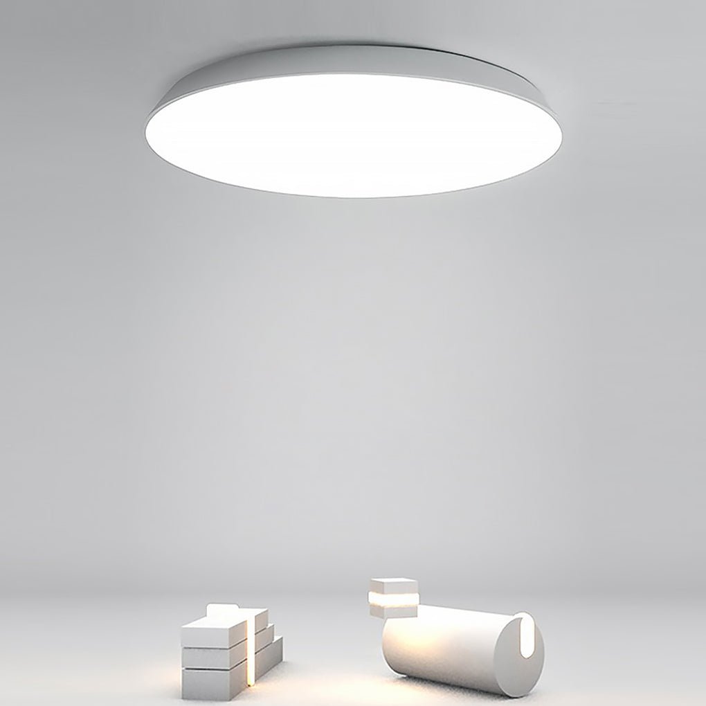Bowl Shaped Iron Acrylic Flush Mount Light for Study Living Room Bedroom
