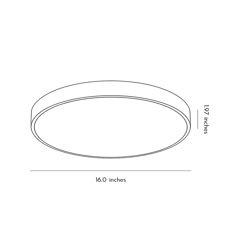 Modern Flush Mount Ceiling Light - Round Design, Stylish Home Lighting