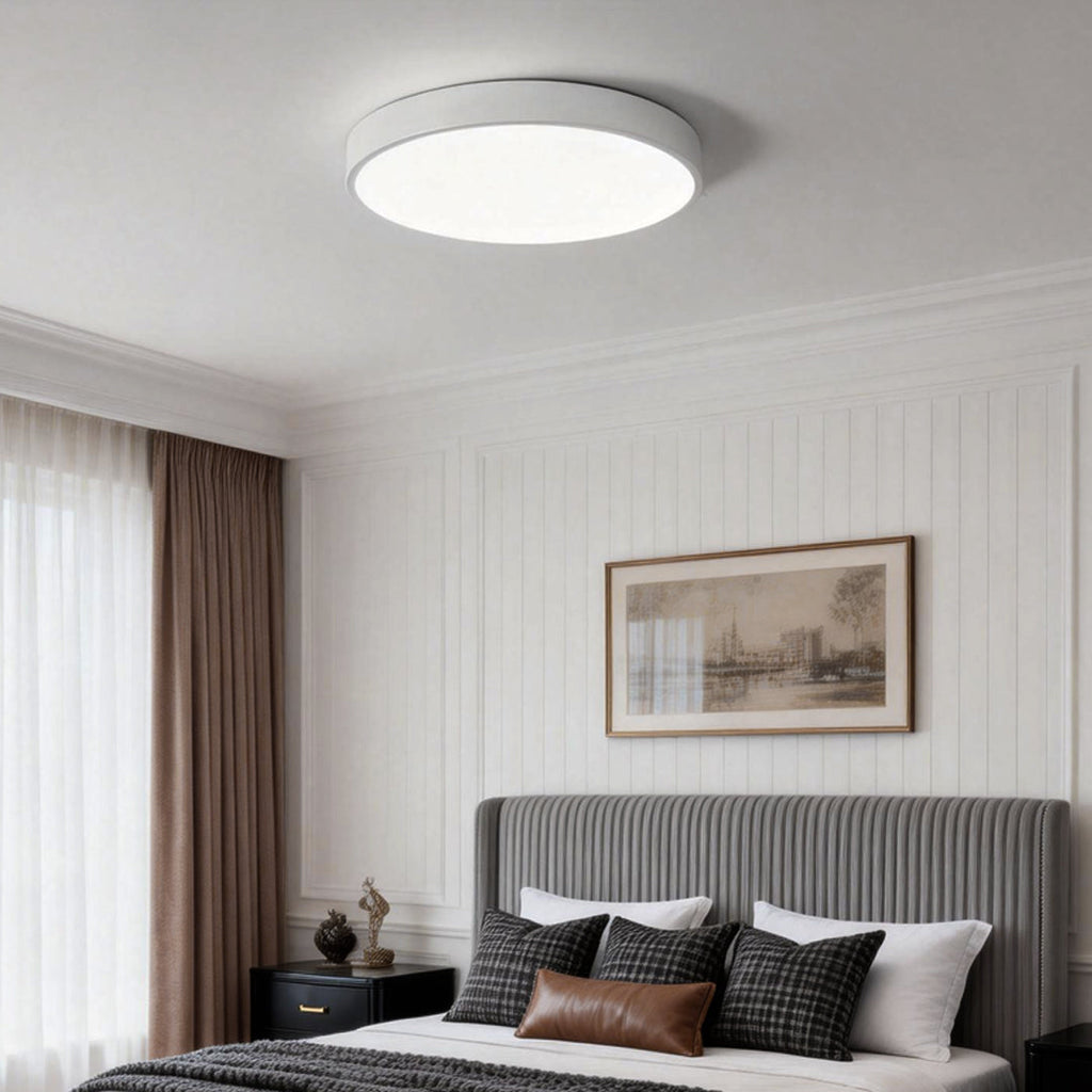 Modern Flush Mount Ceiling Light - Round Design, Stylish Home Lighting