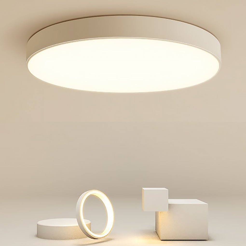 Modern Flush Mount Ceiling Light - Round Design, Stylish Home Lighting