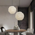 Iron Silk Fabric Ball Chandelier - Wabi-Sabi Japanese Style Light Fixture
