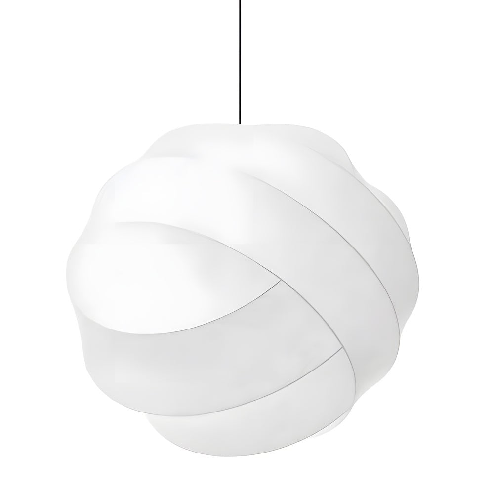 Iron Silk Fabric Ball Chandelier - Wabi-Sabi Japanese Style Light Fixture