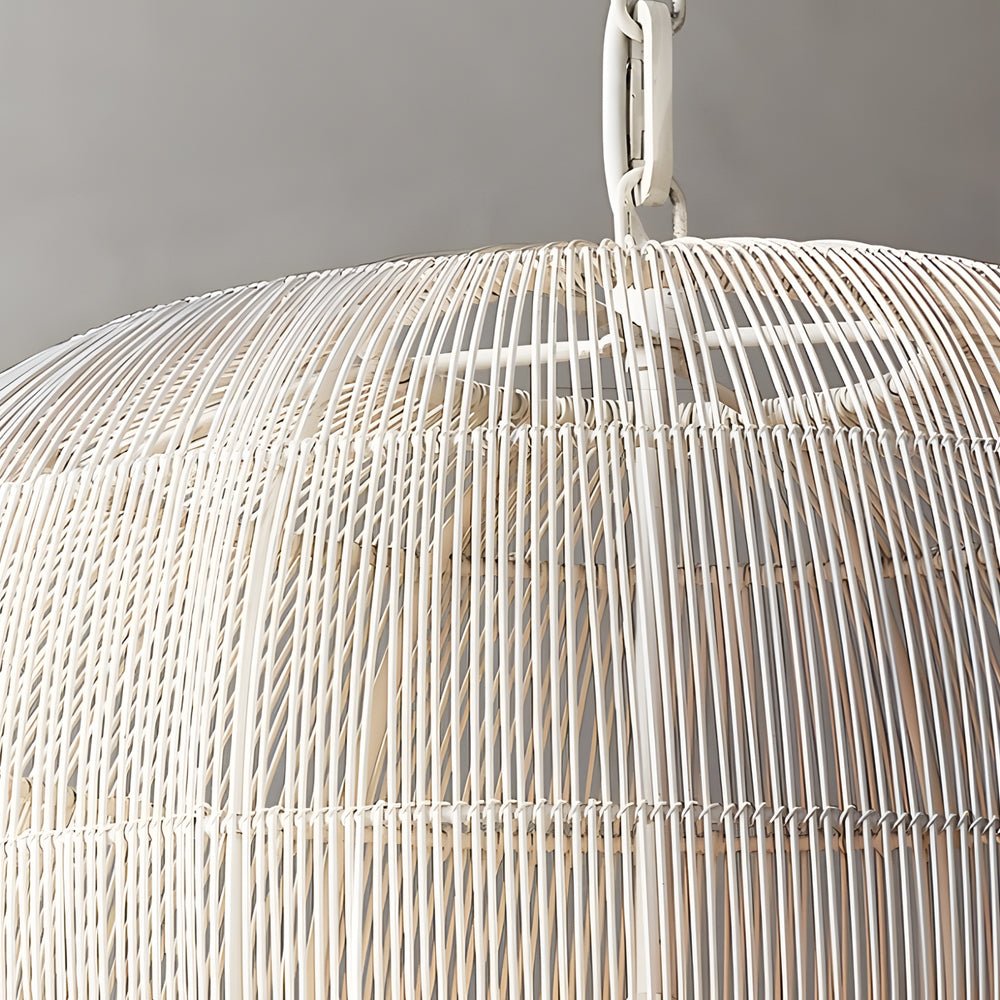 Iron Woven Wabi-Sabi Zen Lantern Chandelier
