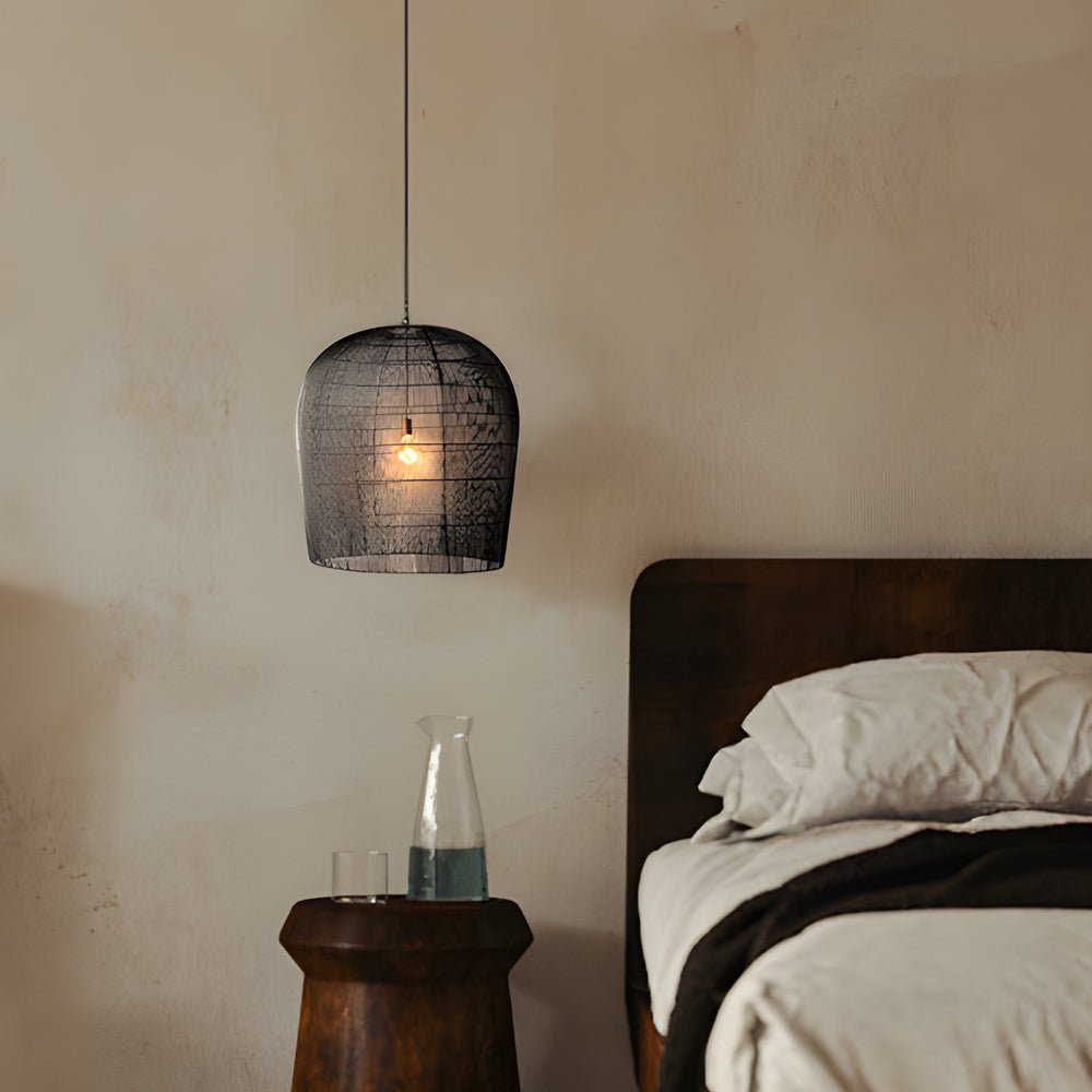 Iron Woven Wabi-Sabi Zen Lantern Chandelier