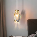Luxury Crystal Dimming Copper Pendant Light - Modern 3-Step Lighting
