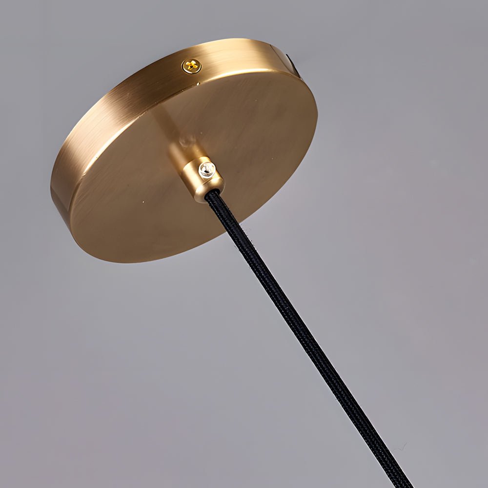 Luxury Crystal Dimming Copper Pendant Light - Modern 3-Step Lighting