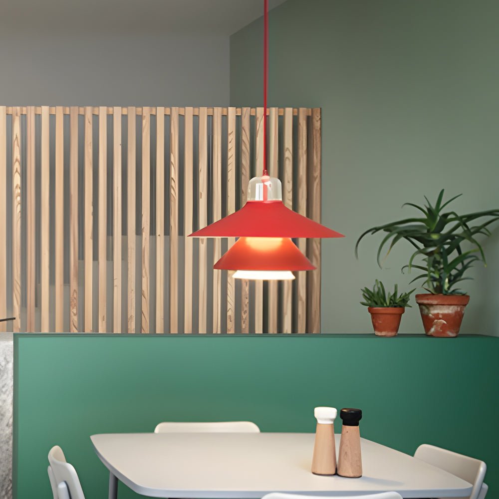 Nordic Minimalist Iron Glass LED Pendant Chandelier