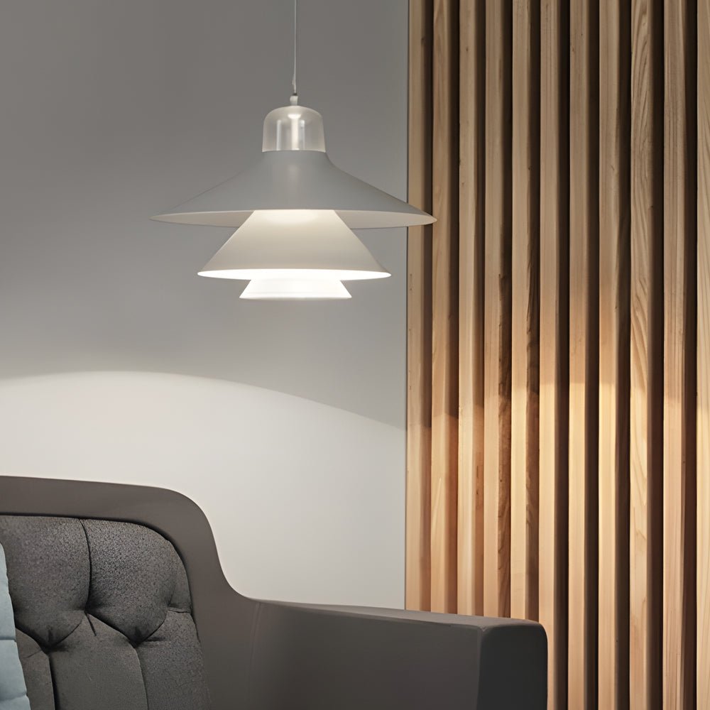 Nordic Minimalist Iron Glass LED Pendant Chandelier