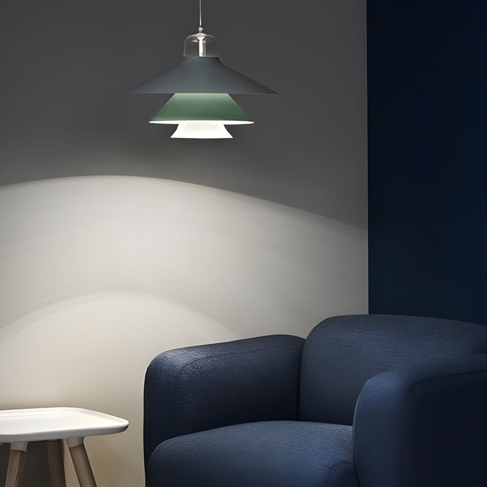 Nordic Minimalist Iron Glass LED Pendant Chandelier