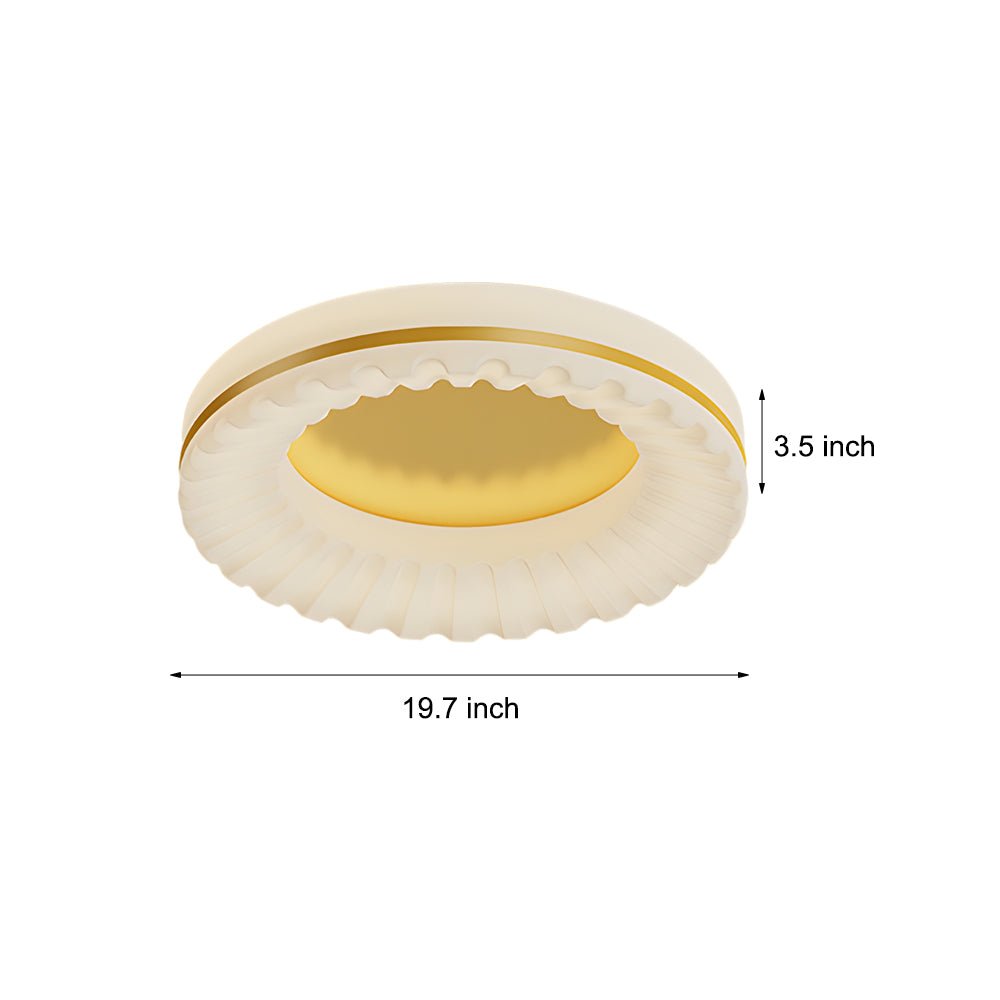Modern Round Acrylic Three-Step Dimming LED Ceiling Light