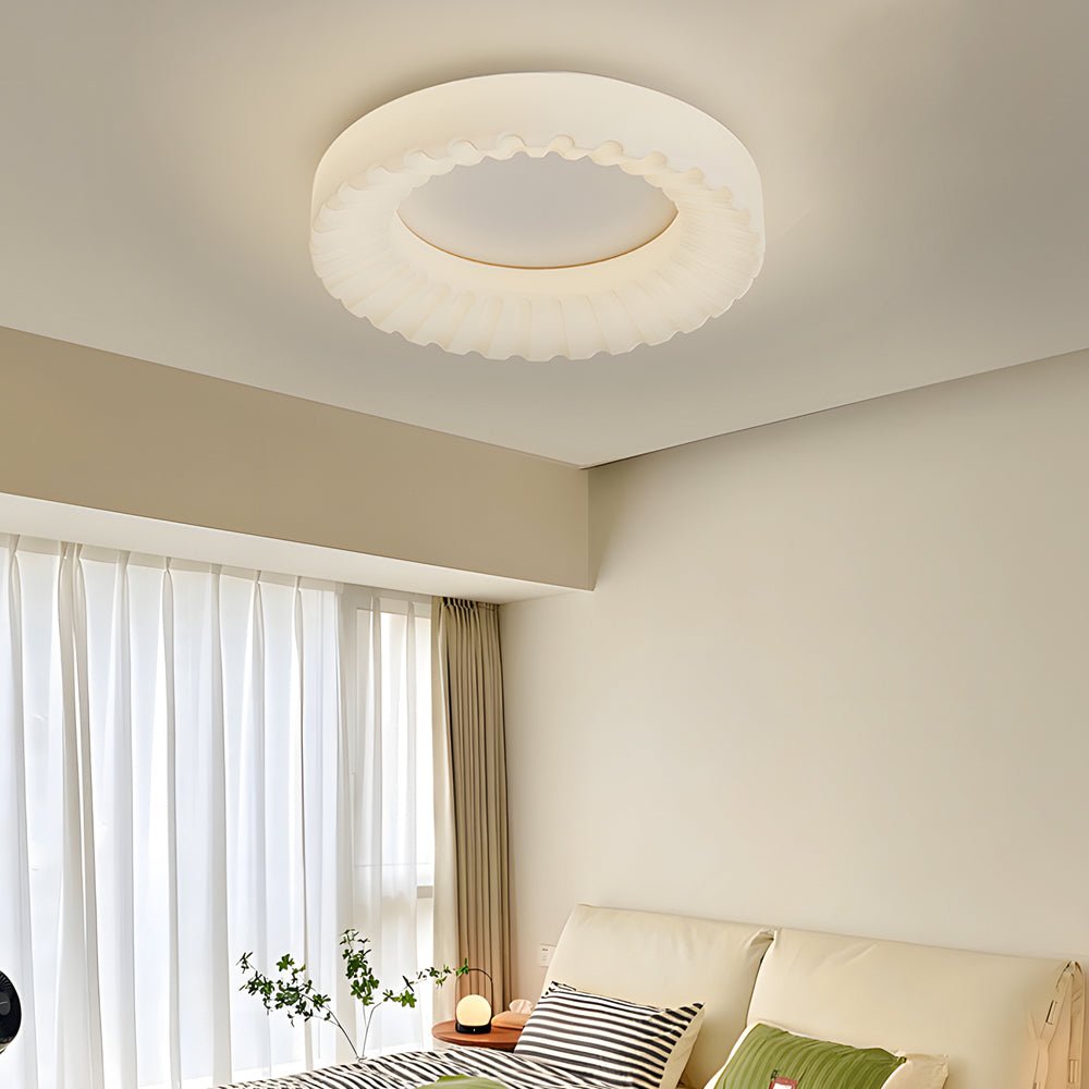 Simple Round Acrylic LED Ceiling Light Fixture - 3 Step Dimming, Modern Design