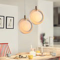 Round Glass Pendant Light - Creative Postmodern Ceiling Lamp for Home Decor