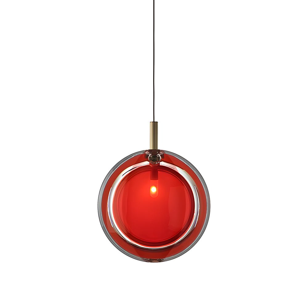 Round Glass Pendant Light - Creative Postmodern Ceiling Lamp for Home Decor