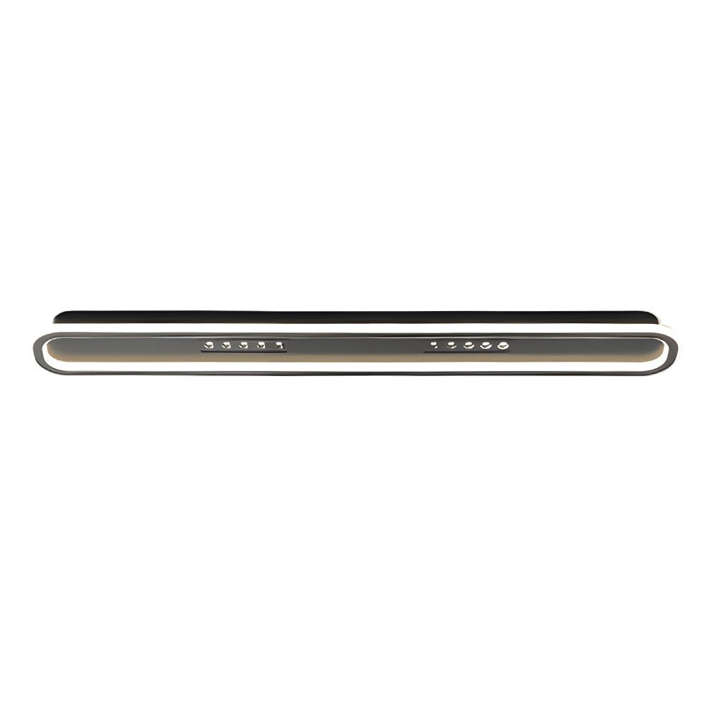 Modern Rounded Rectangular Three-Step Dimming Ceiling Light Fixture