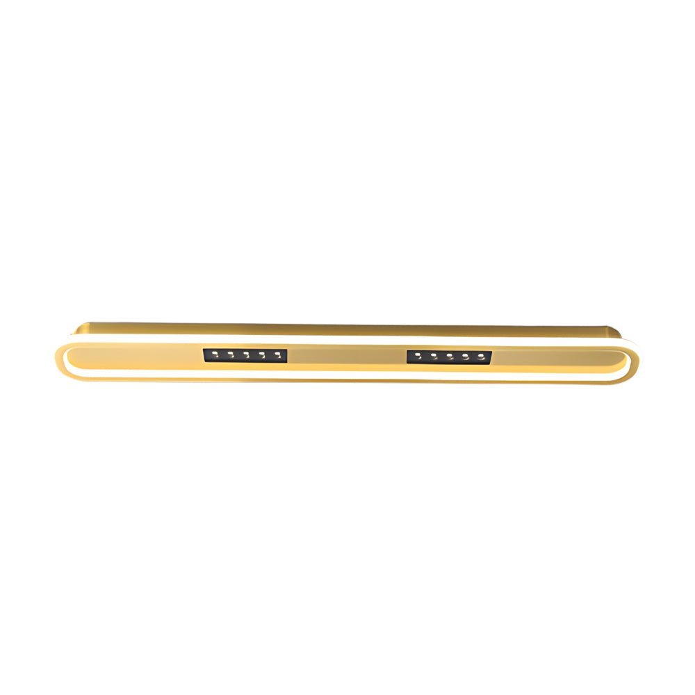Modern Rounded Rectangular Three-Step Dimming Ceiling Light Fixture