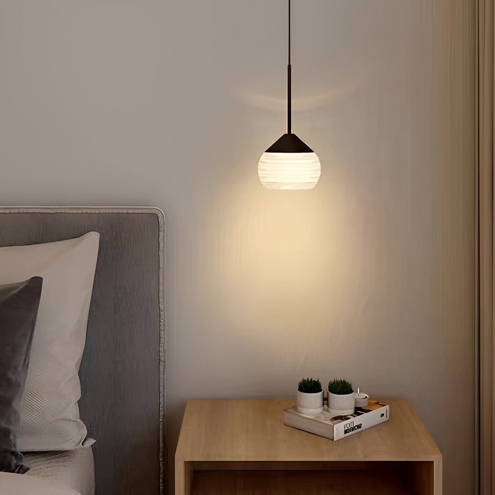 Simple Screw Thread Acrylic Ball Pendant Light - Nordic Luxury Design