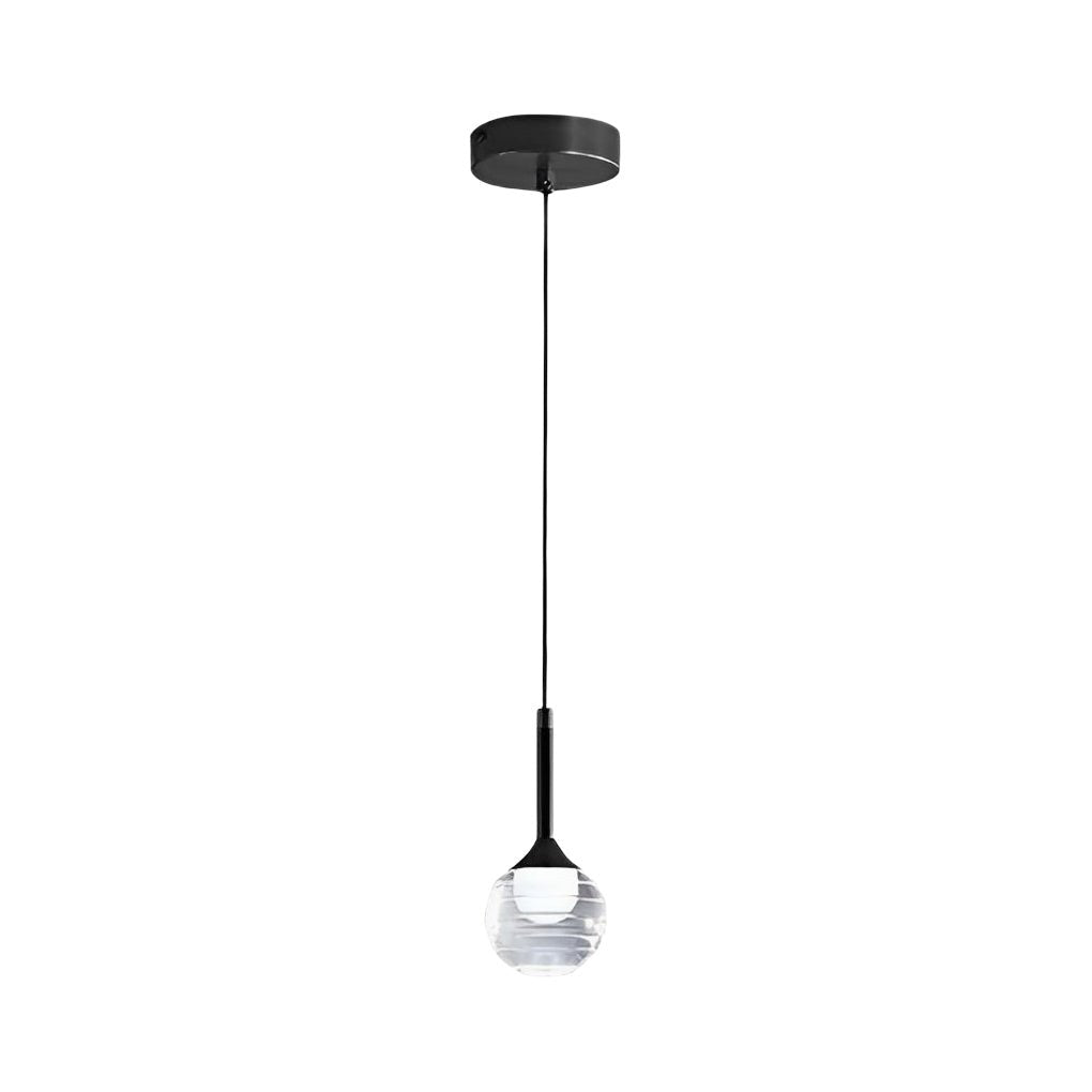 Simple Screw Thread Acrylic Ball Pendant Light - Nordic Luxury Design