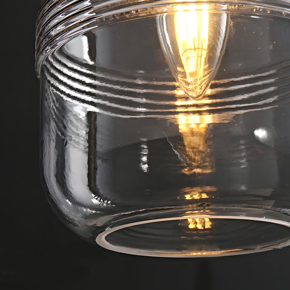 Semi-Threaded Glass Dimming Copper Pendant Light