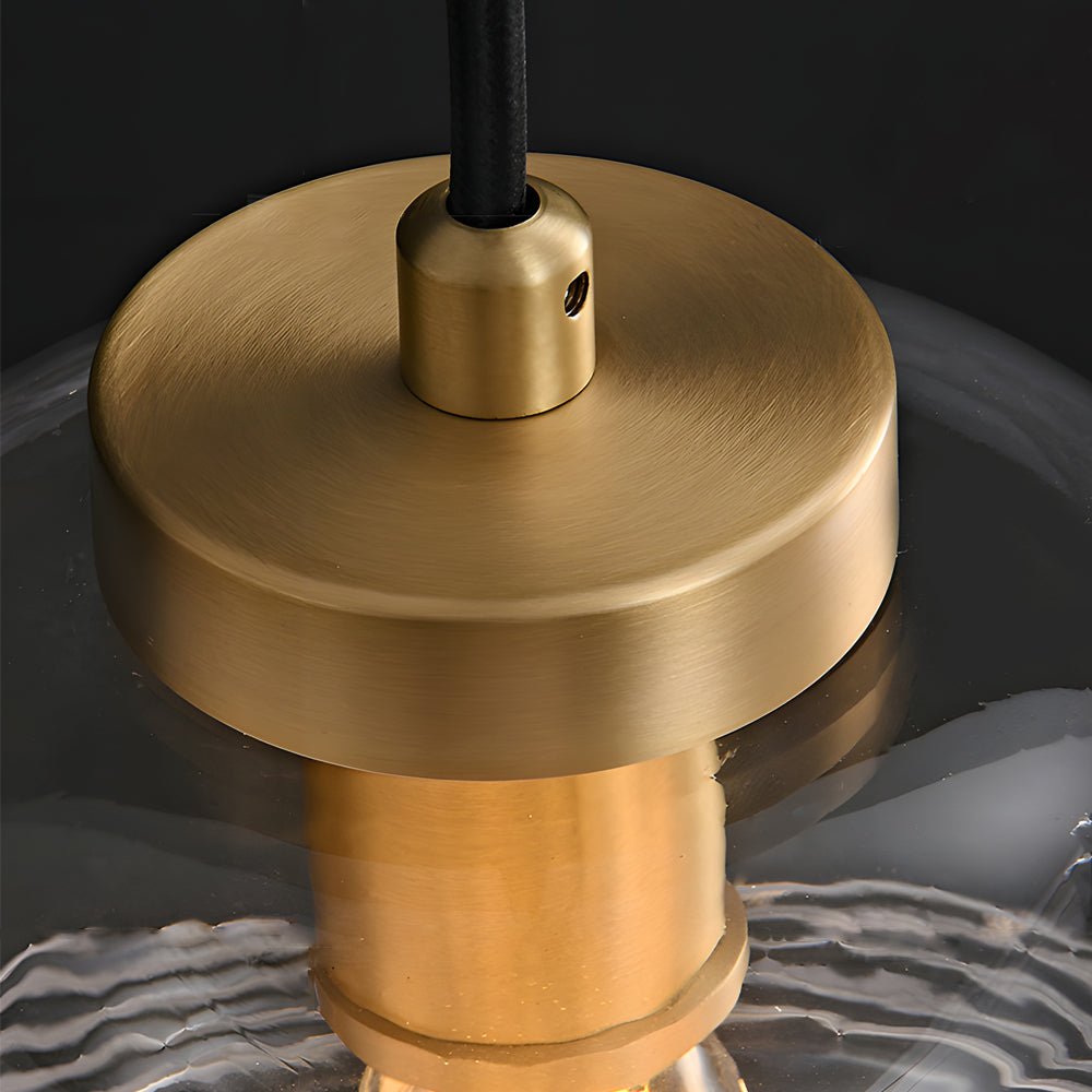 Semi-Threaded Glass Dimming Copper Pendant Light