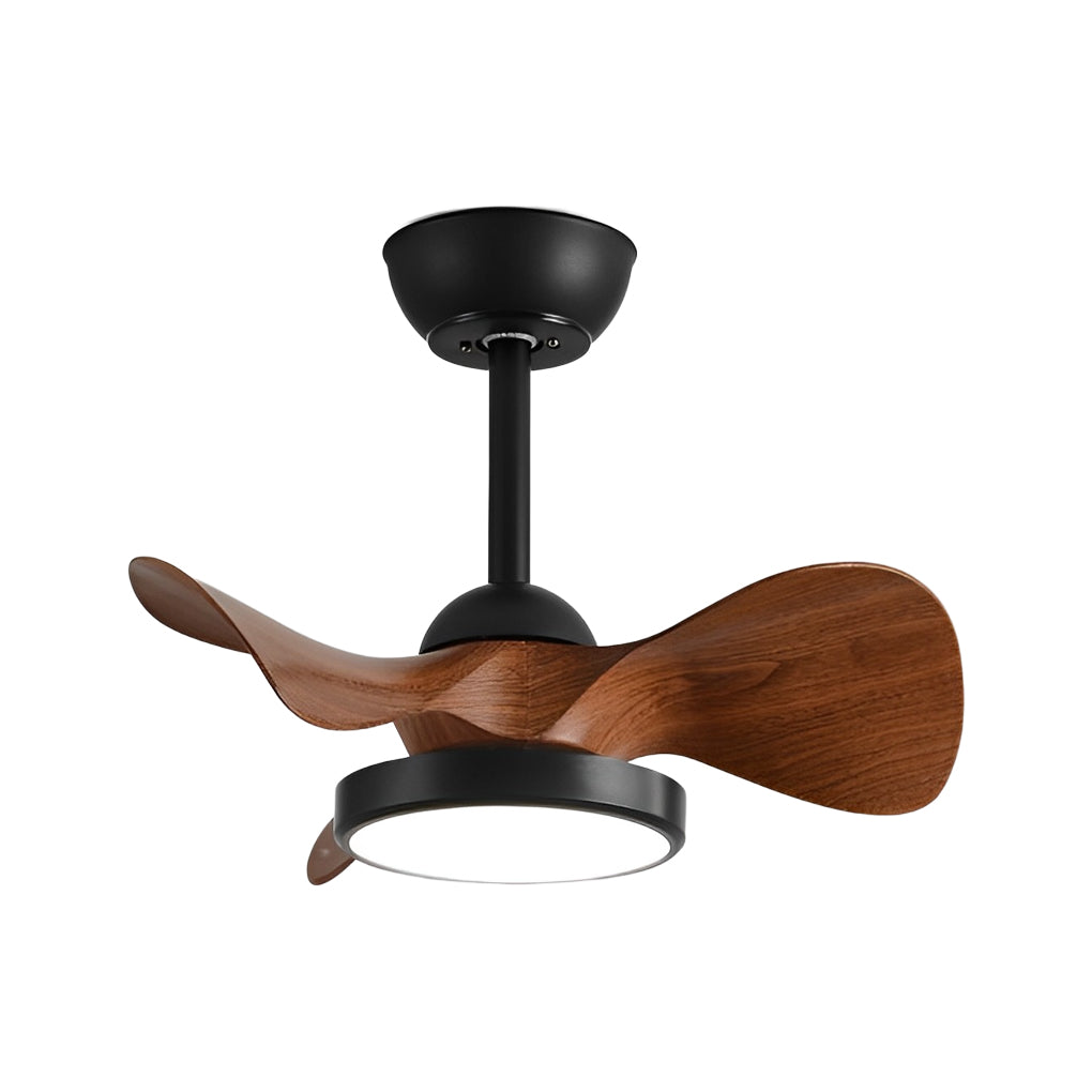 Simple White Ceiling Fan with Light Remote Control Silent Operation