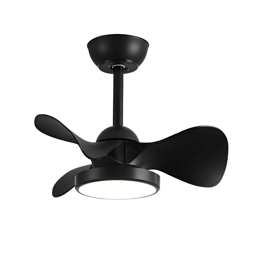 Simple White Ceiling Fan with Light Remote Control Silent Operation
