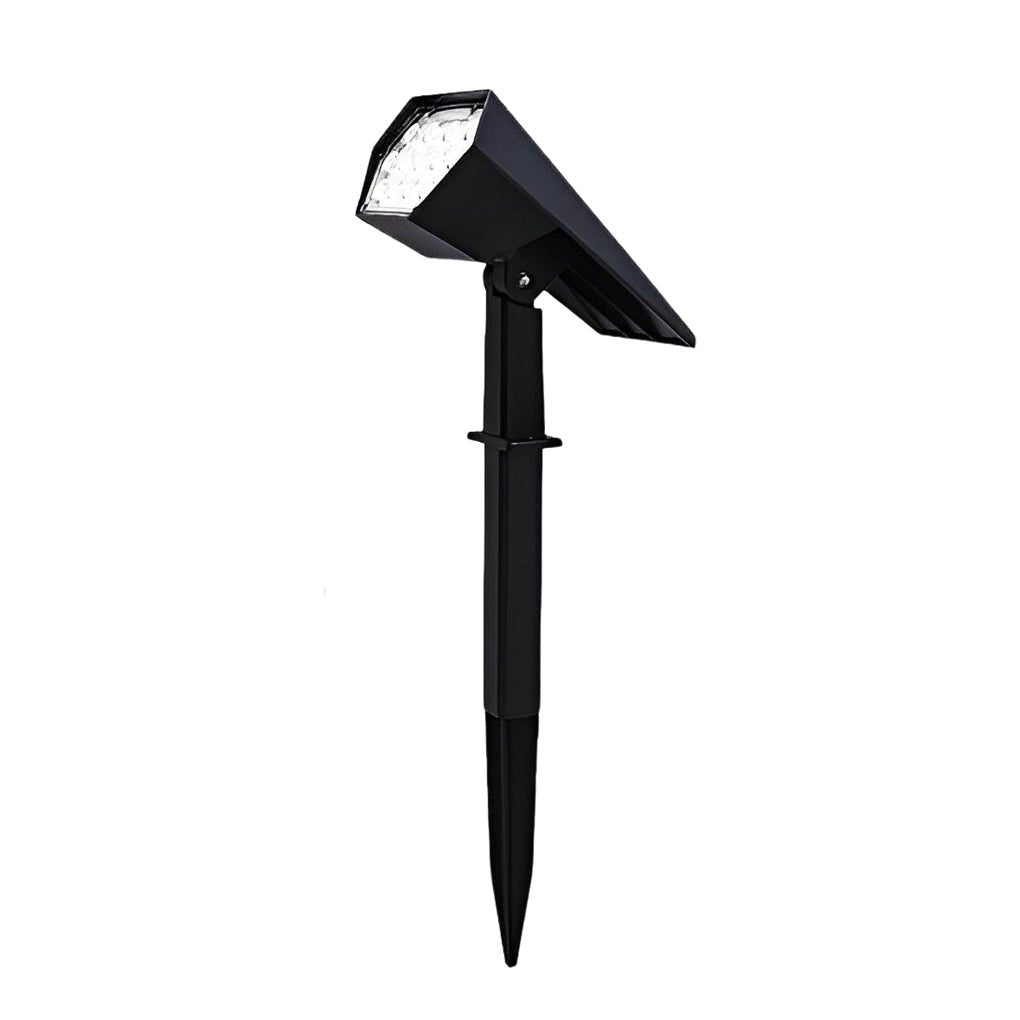 Adjustable Angle Solar Spotlight - Flood Spike Light for Outdoor Illumination