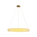 Circular Modern Copper Chandelier – Luxury Ceiling Light Fixture