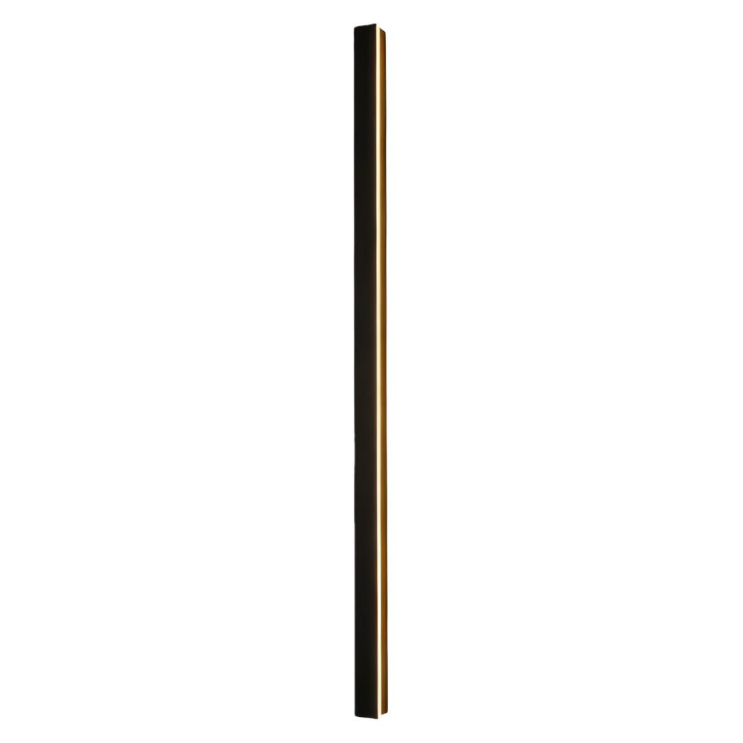 Modern LED Linear Wall Light - Black Outdoor Lighting