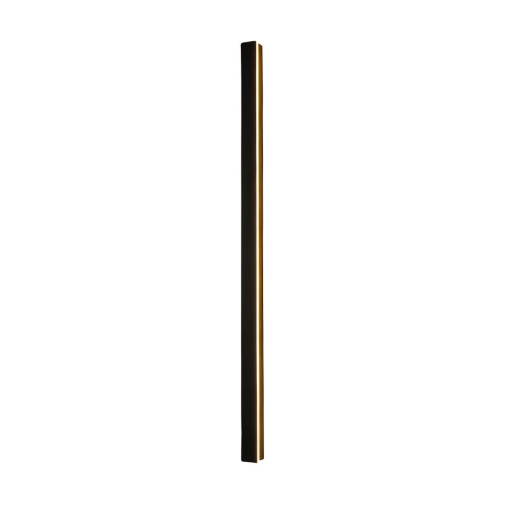 Modern Linear Outdoor Wall Sconce LED Black Lamp Minimalist Design