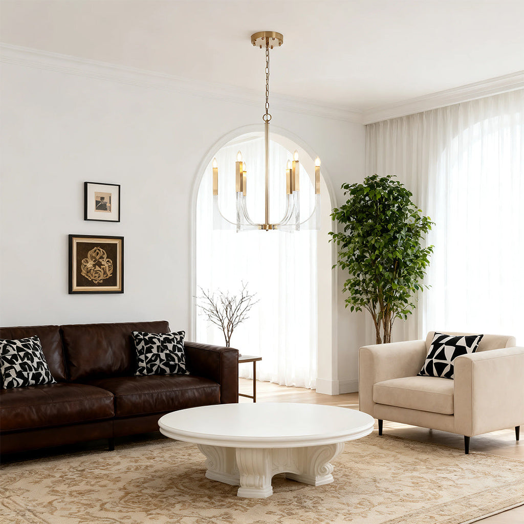 Acrylic Chandelier Elegant Minimalist Ceiling Light