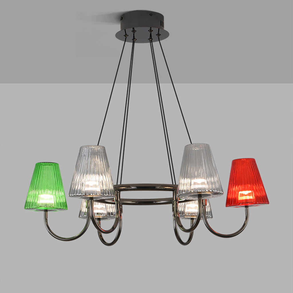 Branch LED Suspension Chandelier - Modern Glass Ceiling Light Fixture