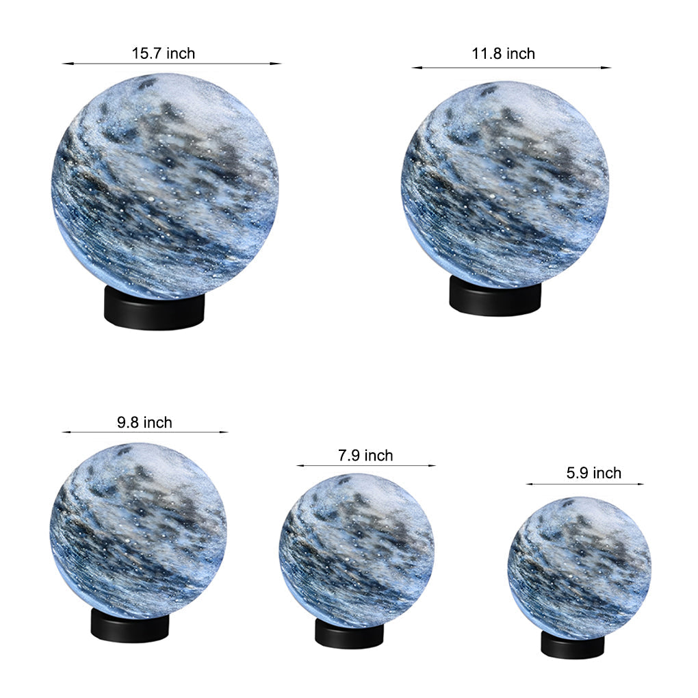 Globe Pillar Light Modern Planetary Design Fence Lamp - Outdoor Decorative Lighting, Garden Luminaire, Solar-Powered, Eco-Friendly, Elegant Illumination for Patios and Walkways