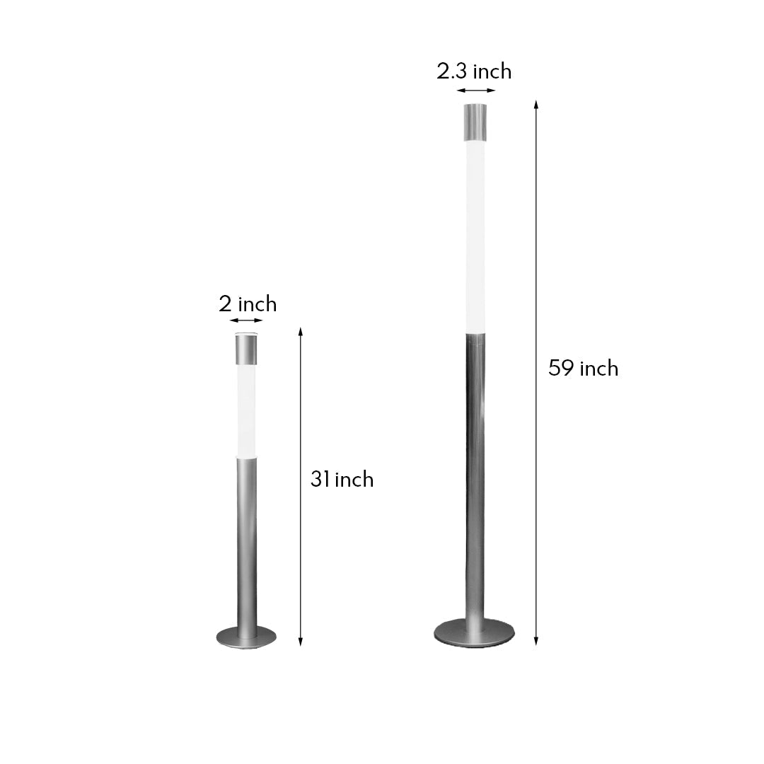 Elegant Minimalist Gray Italian Floor Lamp - Creative Design Lighting