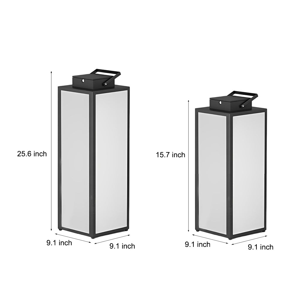 Square Handheld Lantern - Portable LED Waterproof Lawn Lamp