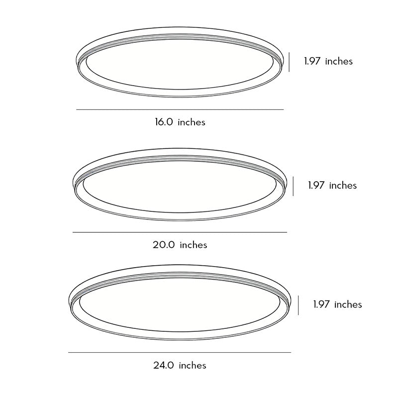 Slim Modern Round Aluminum Ceiling Light