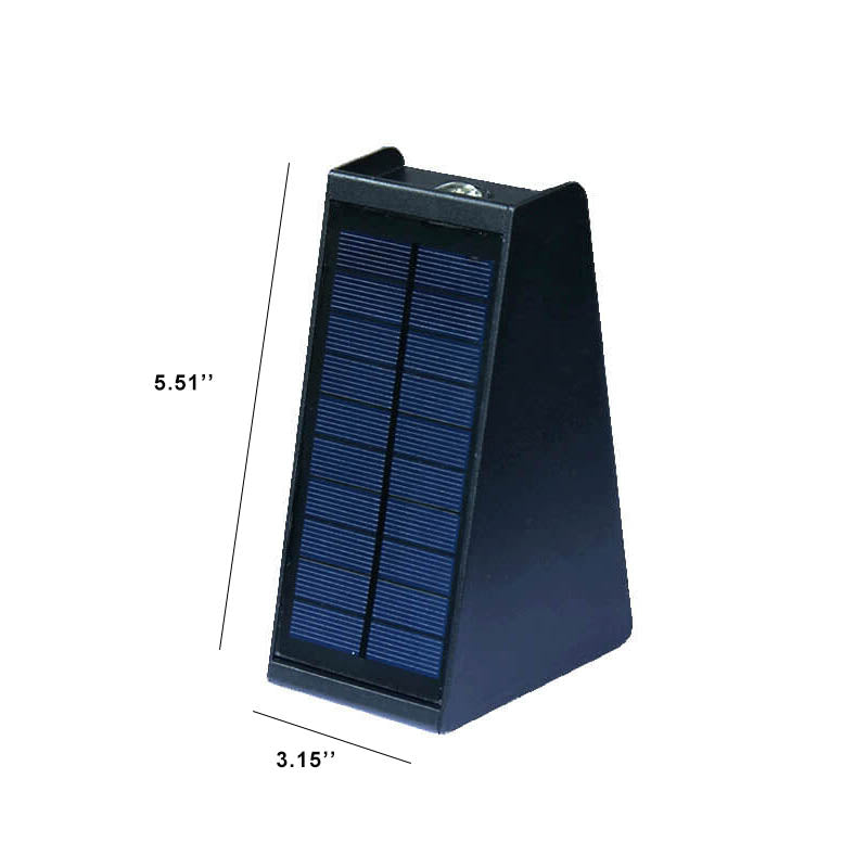 Solar Outdoor Waterproof LED Wall Sconce - Up & Down Lights