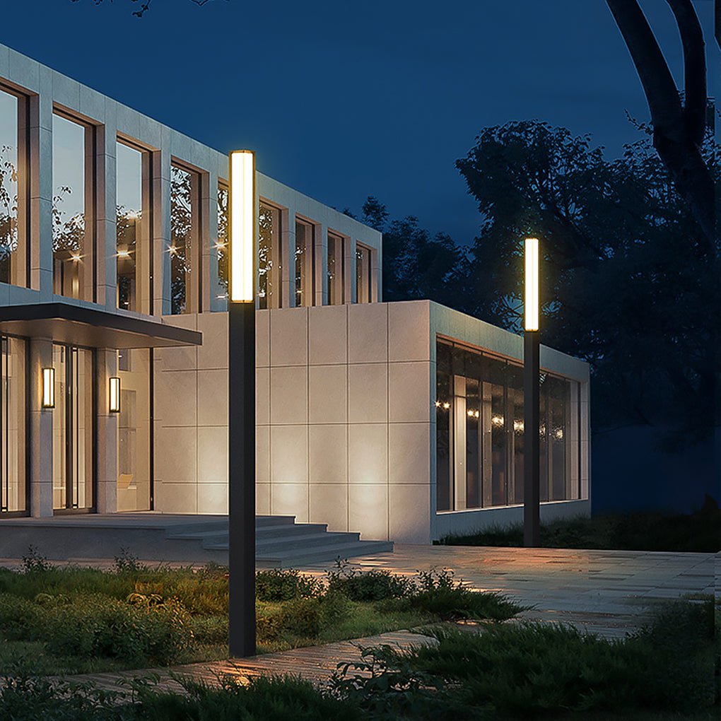 Classic LED Tall Bollard Lights - Sleek Weatherproof Path Lighting for Landscape
