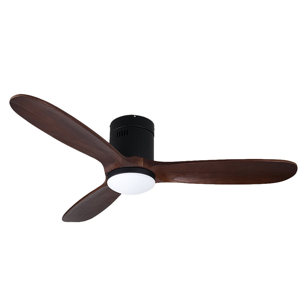 3-Blade DC Motor Ceiling Fan with Light & Remote Control – Quiet Operation