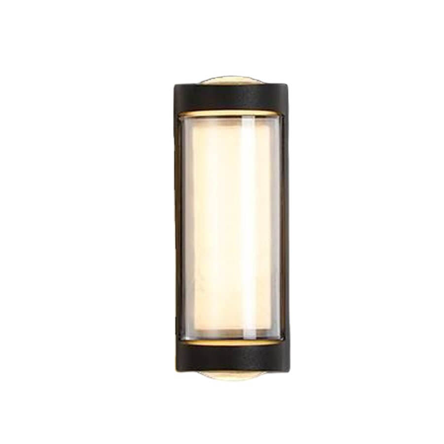 Sleek Dual-Directional Outdoor Wall Light - Modern Arc & Rectangle Design