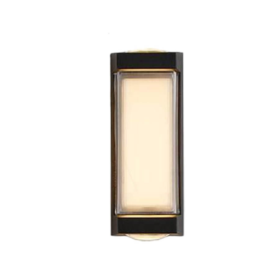 Sleek Dual-Directional Outdoor Wall Light - Modern Arc & Rectangle Design