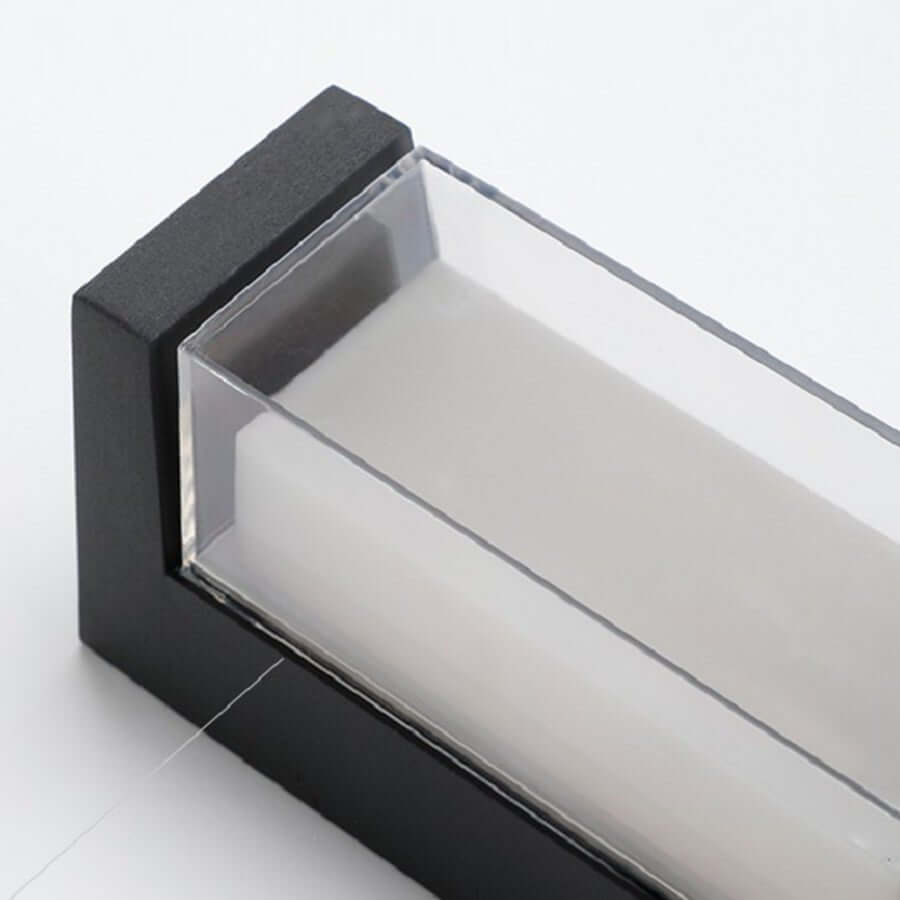 Sleek Dual-Directional Outdoor Wall Light - Modern Arc & Rectangle Design