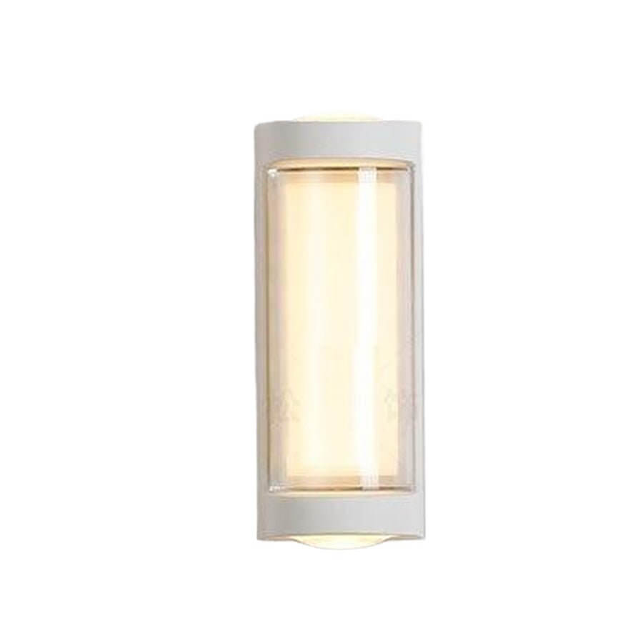 Sleek Dual-Directional Outdoor Wall Light - Modern Arc & Rectangle Design