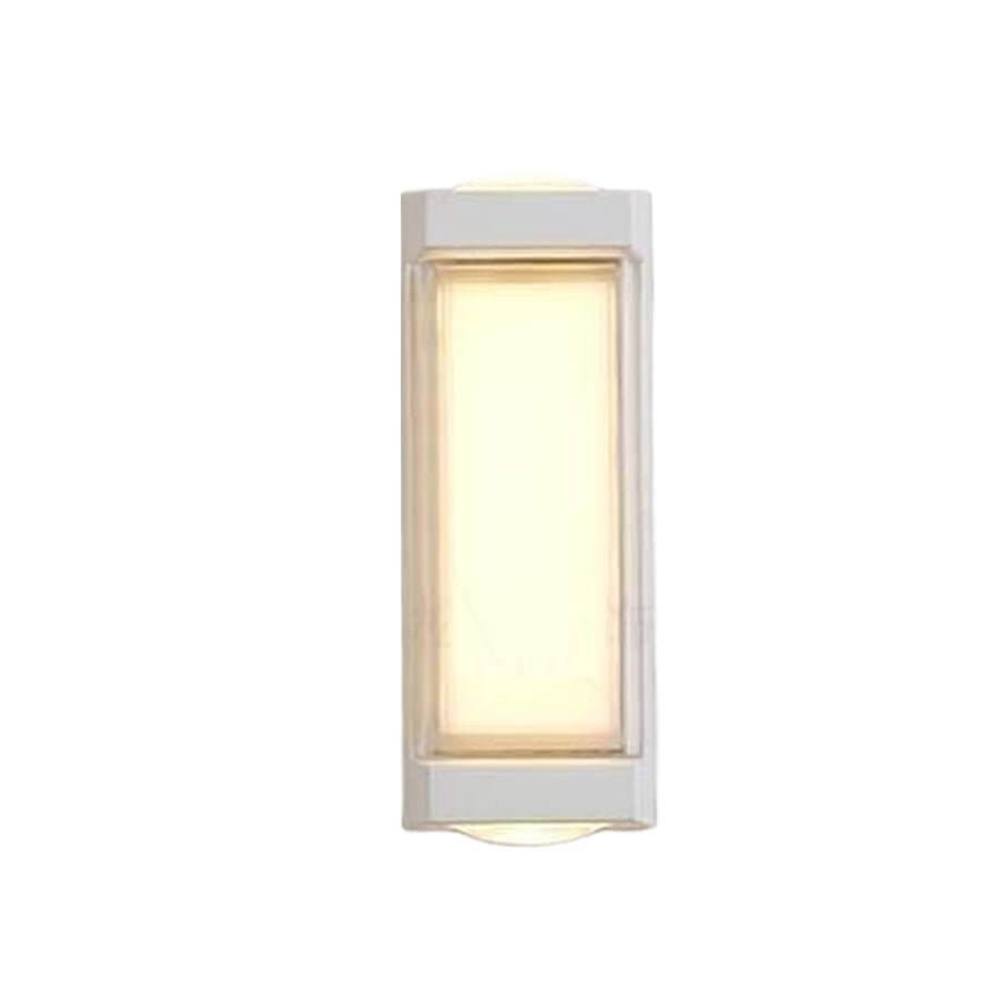 Sleek Dual-Directional Outdoor Wall Light - Modern Arc & Rectangle Design