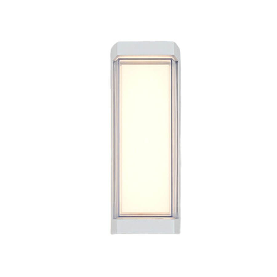 Sleek Dual-Directional Outdoor Wall Light - Modern Arc & Rectangle Design
