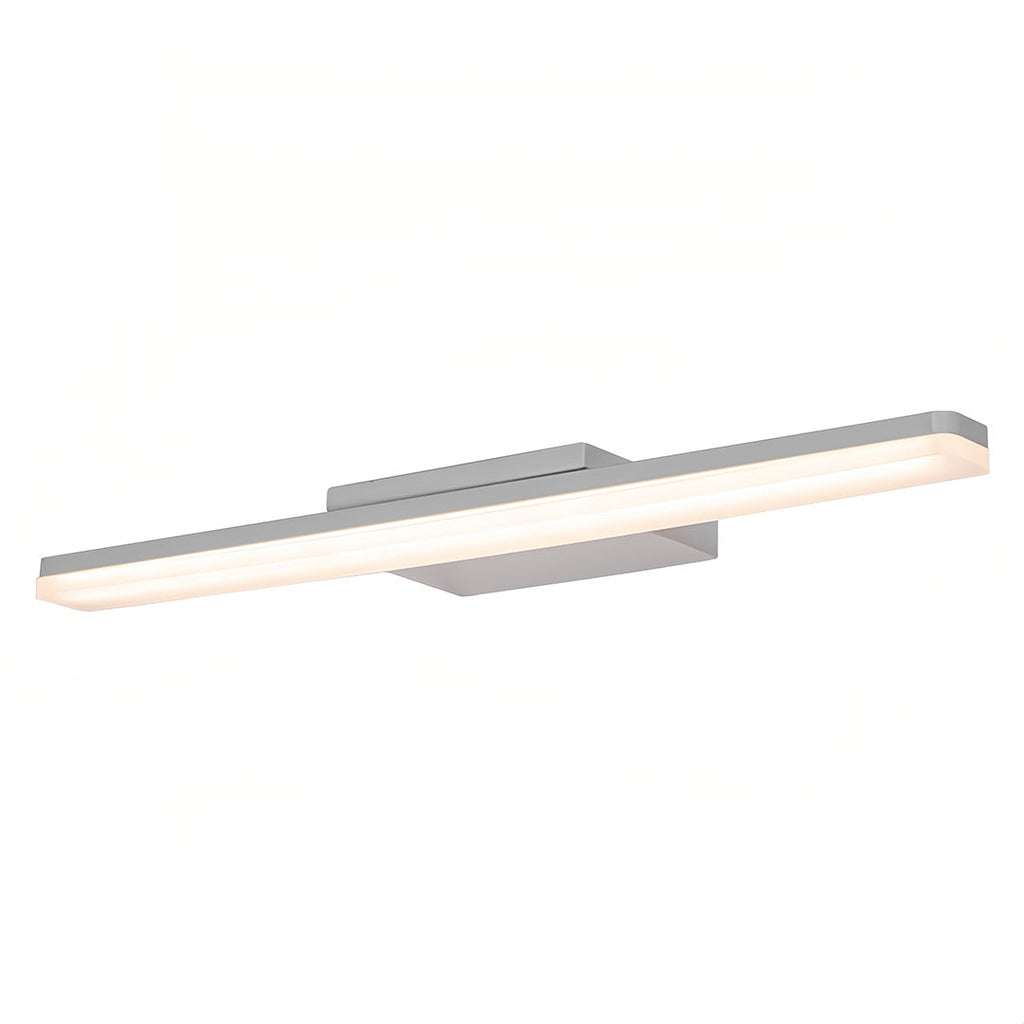 White Bathroom Vanity Light Minimalist Acrylic Contemporary Wall Light Modern Fixture LED Lighting for Home Decor Stylish Illumination for Bathroom Makeup Room Simple Design Energy Efficient Chic Wall Sconce Brightness Adjustable Elegant Lighting Solution
