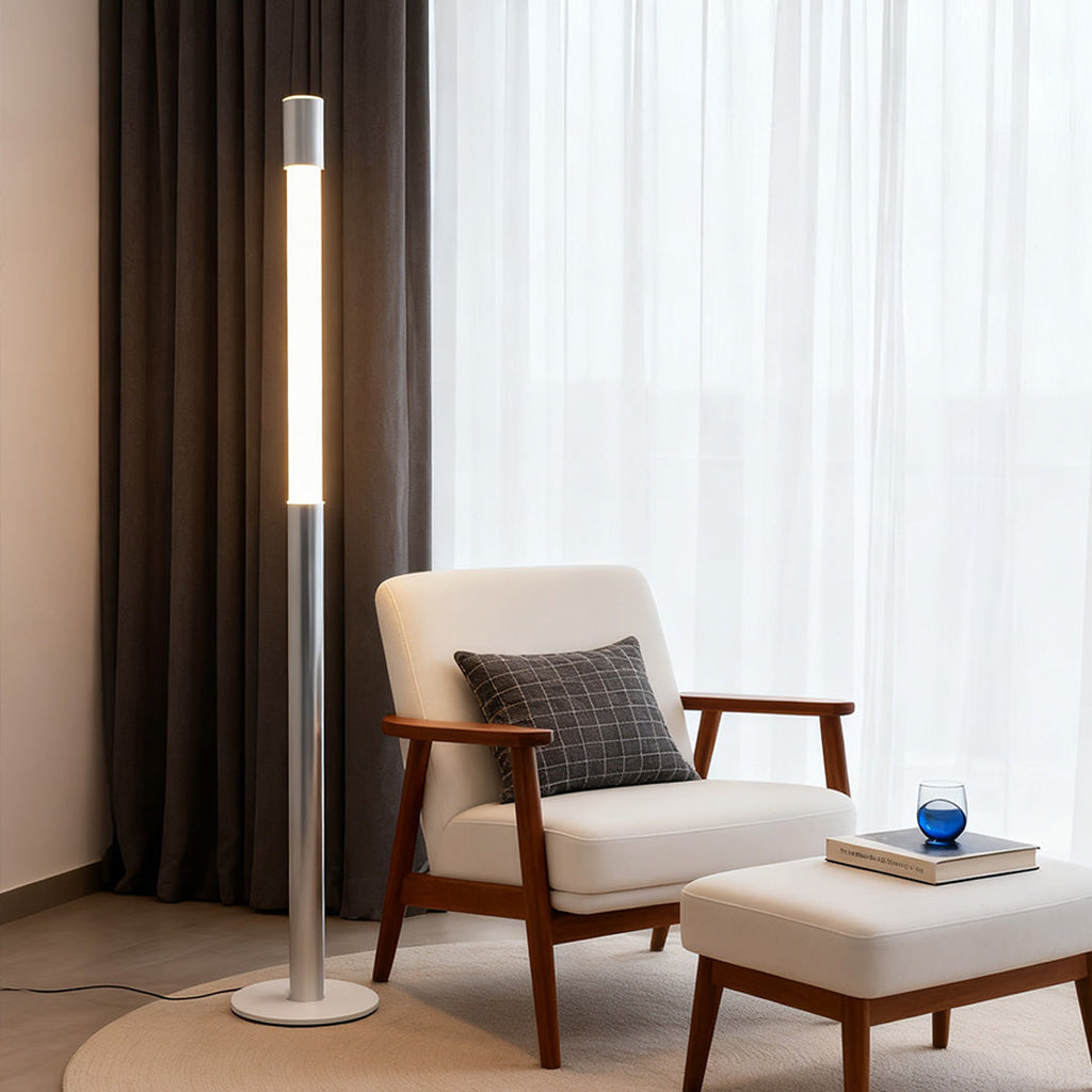 Elegant Minimalist Gray Italian Floor Lamp - Creative Design Lighting