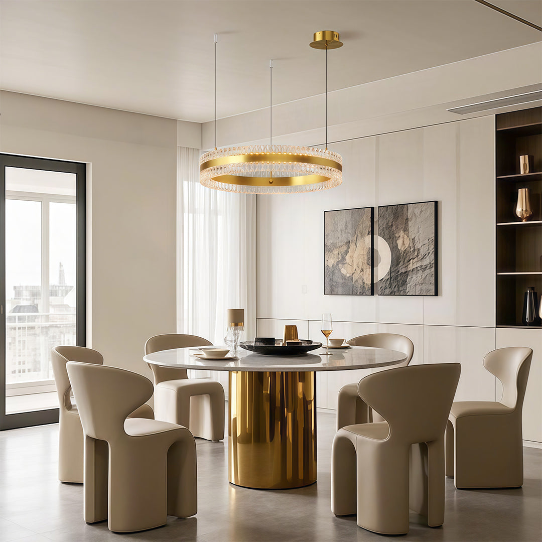 Modern Circular Minimalist Luxury Chandelier Ceiling Light
