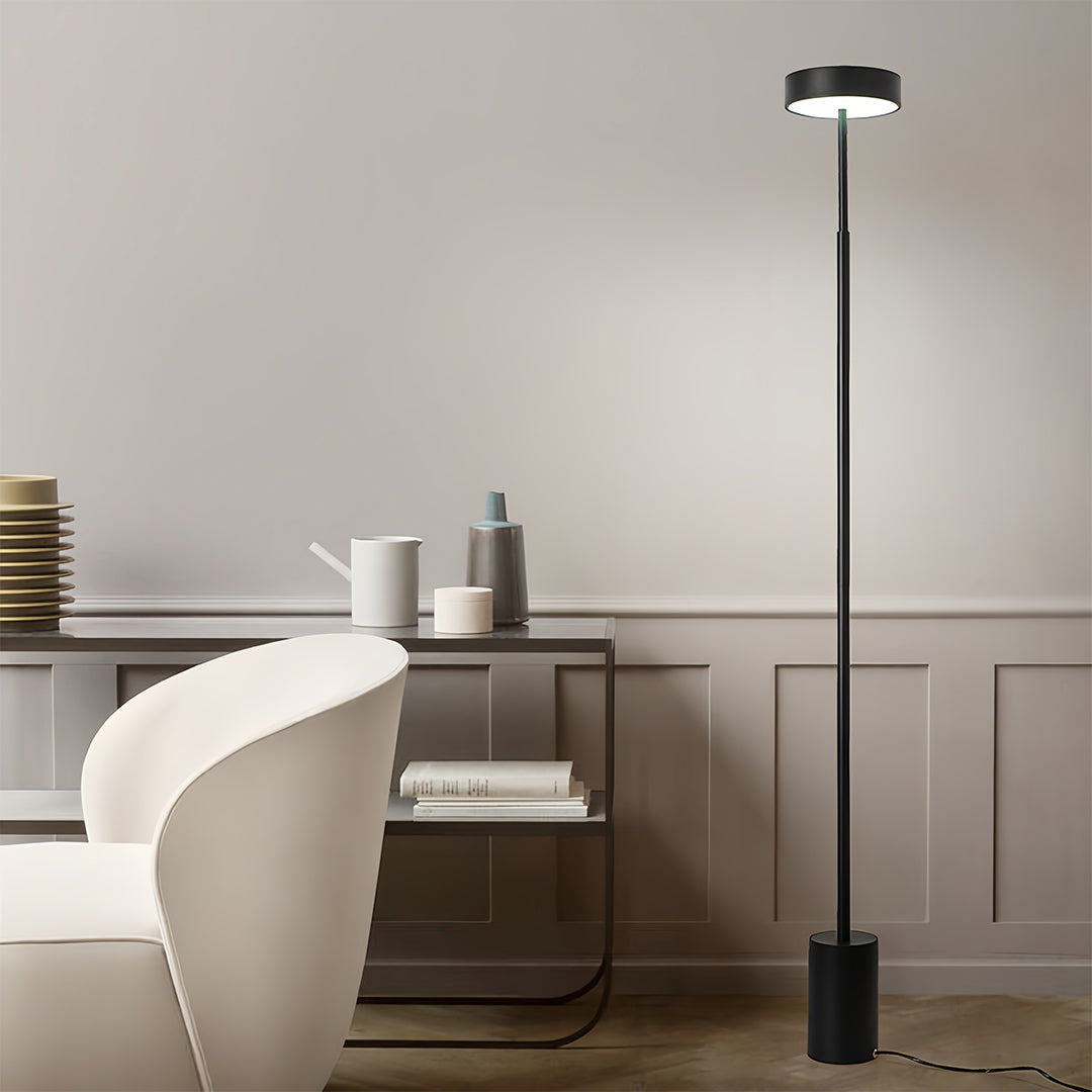 Petite Modern Dimmable Floor Lamp - Contemporary Reading Pole Light