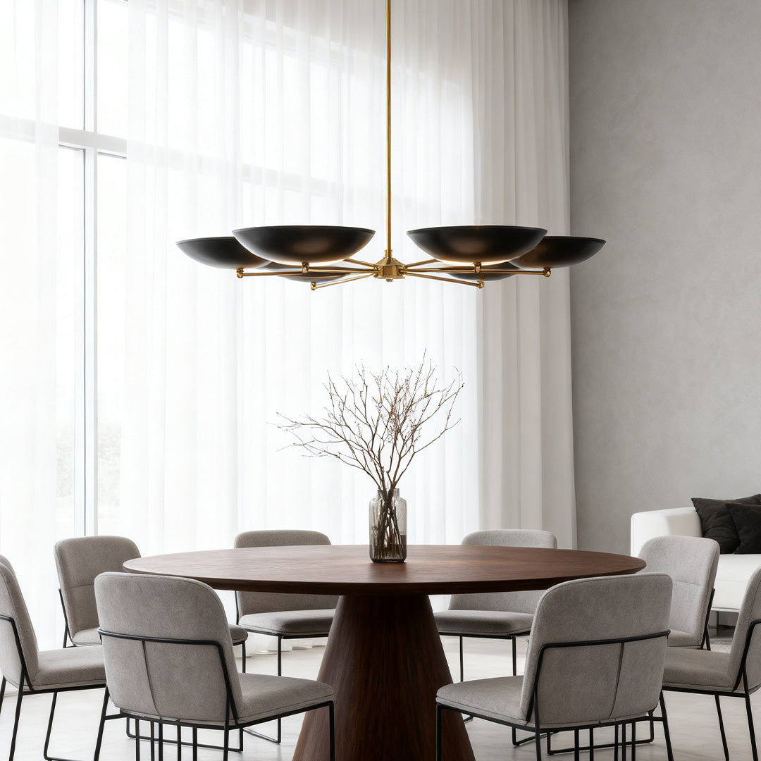 Black and Gold Vintage Chandelier Contemporary Ceiling Light