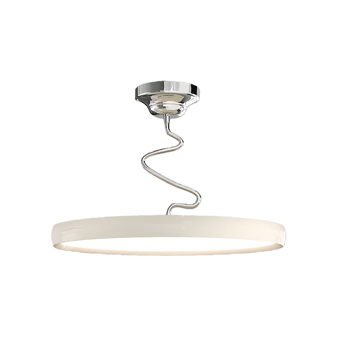 Modern Semi Flush Mount Twisted Full-Spectrum Ceiling Light